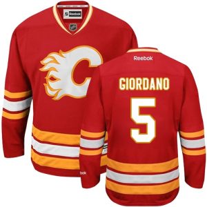 NHL Calgary Flames Trikot #5 Mark Giordano Authentic Rot Reebok 3rd